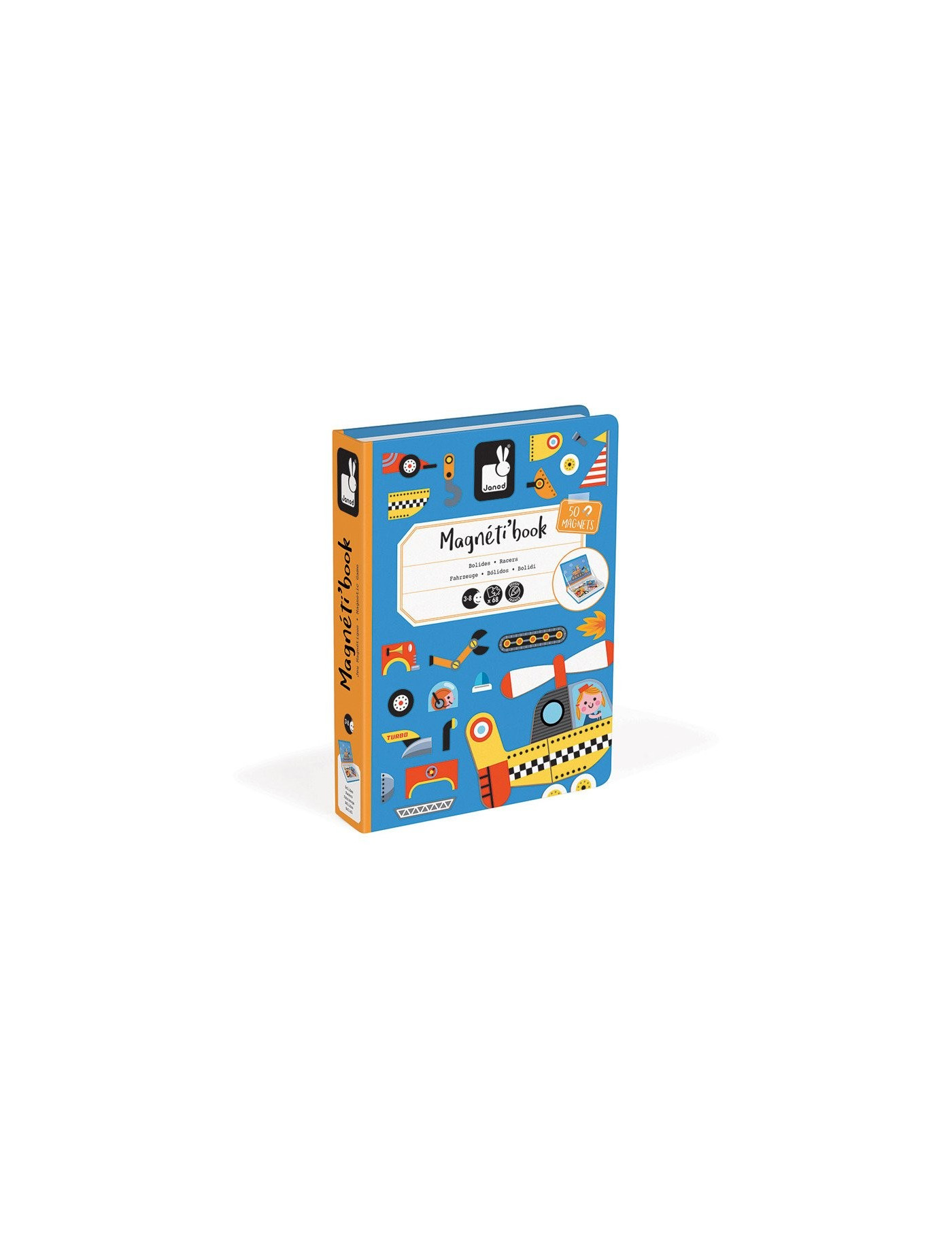 Janod, Magnetyczna układanka Pojazdy Magnetibook Janod, Magnetyczna układanka Pojazdy Magnetibook
