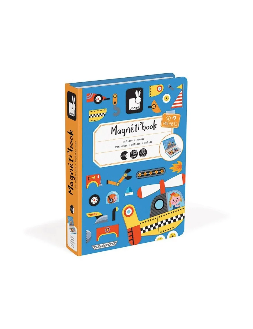 Janod, Magnetyczna układanka Pojazdy Magnetibook