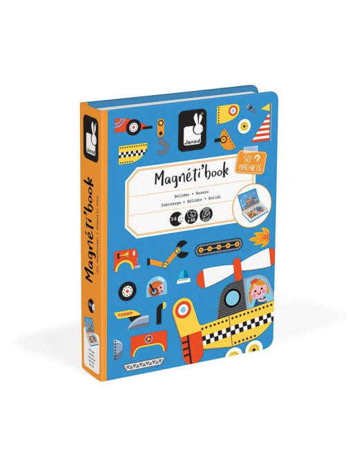 Janod, Magnetyczna układanka Pojazdy Magnetibook