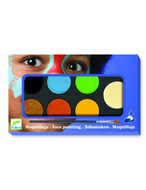 Djeco, Farby do malowania twarzy NATURE - 6 kolorów