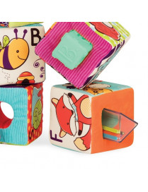 B. Toys, aBc Block Party – klocki materiałowe z sorterami