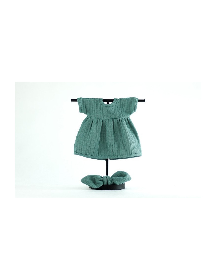 Miniland, Komplet: Sukienka i Opaska Pin Up Frosty Green ROZMIAR 38
