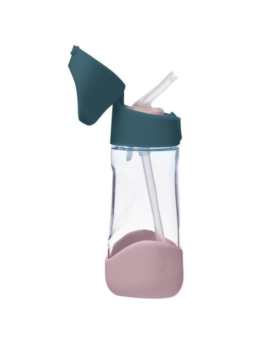 B. Box, Butelka tritanowa ze słomką 450 ml, Indigo Rose