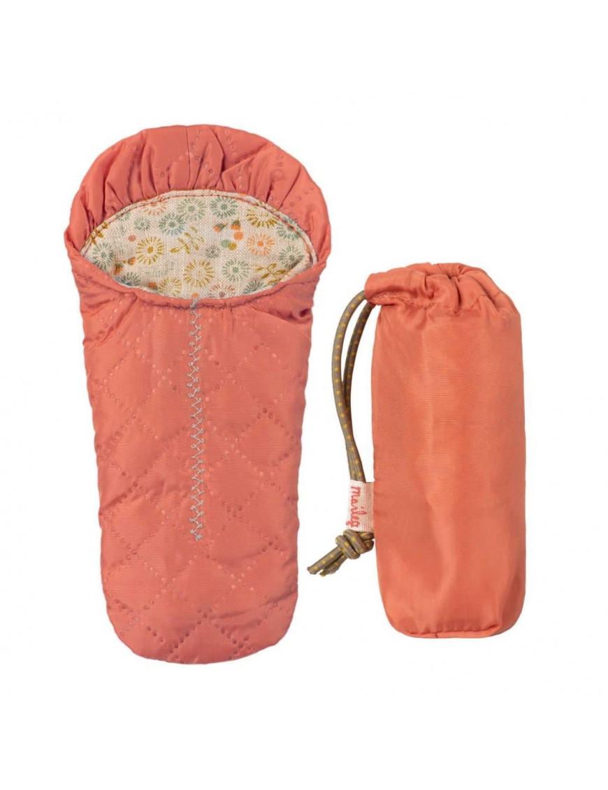 Maileg, Akcesoria dla lalek - Sleeping bag, Small mouse - Red