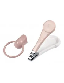 Beaba Cążki do paznokci w etui Old Pink