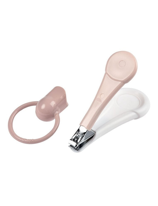 Beaba Cążki do paznokci w etui Old Pink