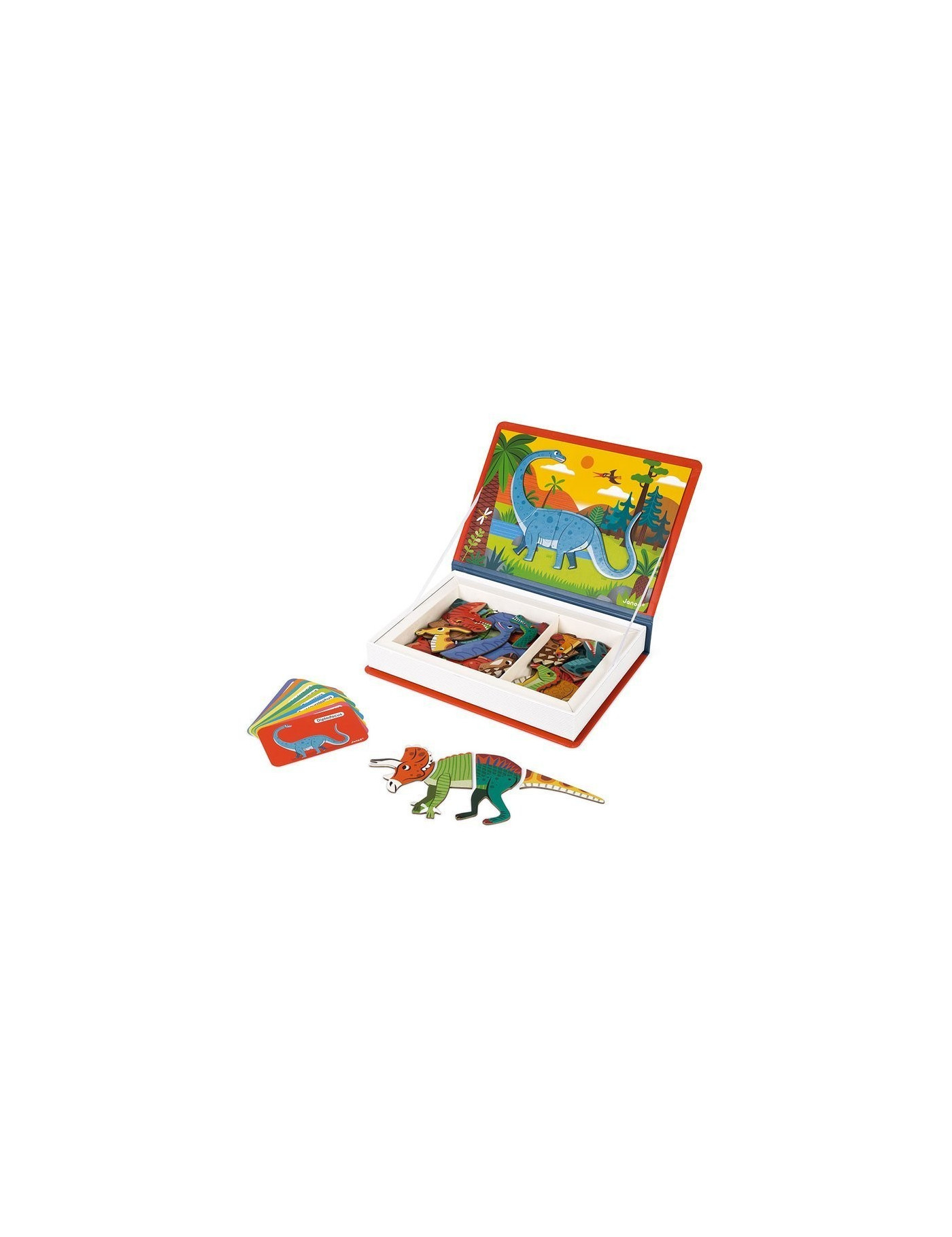 Magnetyczna układanka Dinozaury Magnetibook Janod