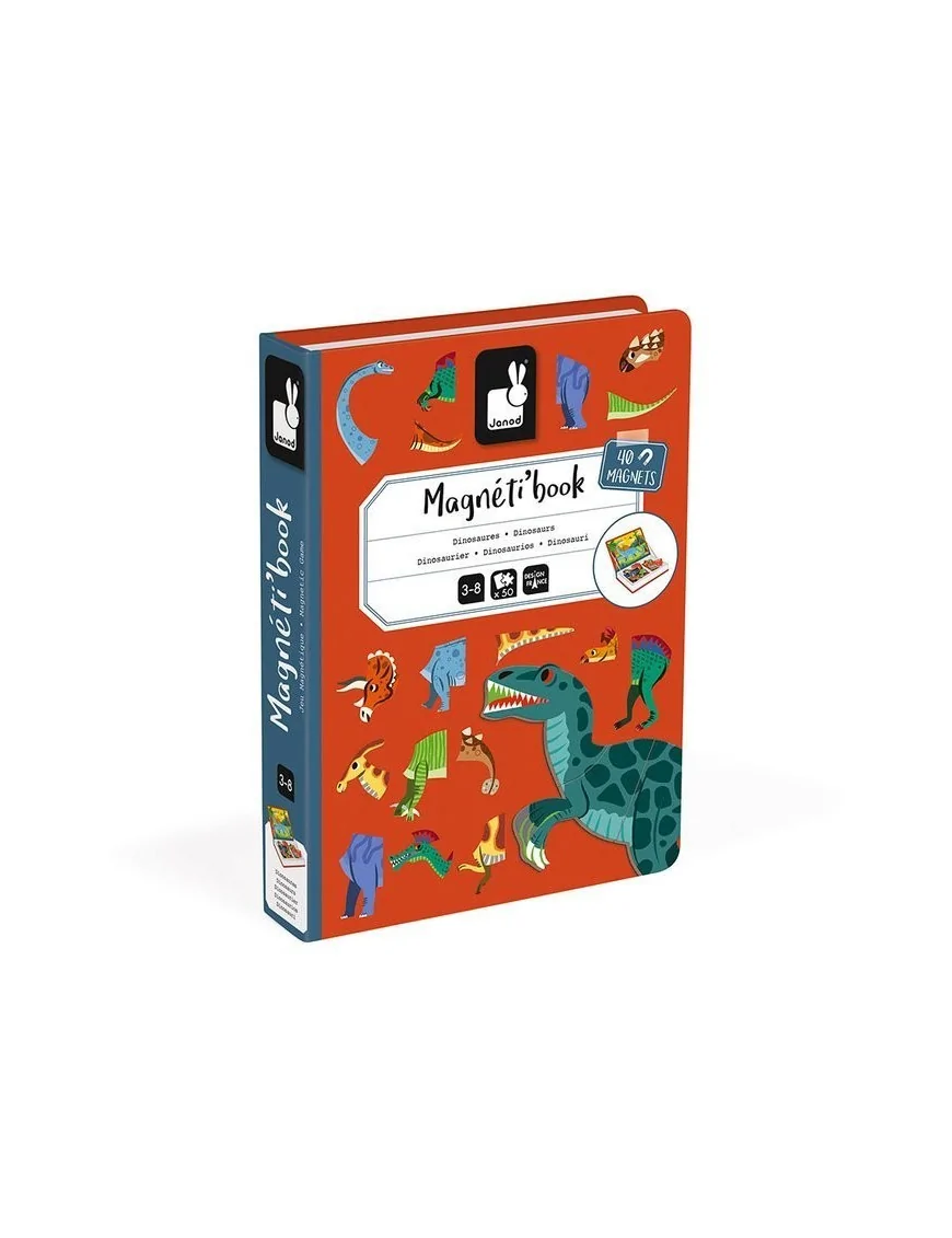 Magnetyczna układanka Dinozaury Magnetibook Janod