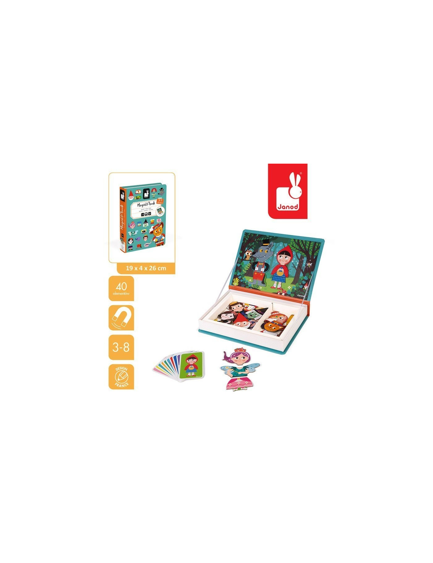 Magnetyczna układanka Świat baśni Magnetibook 3-8 lat Magnetyczna układanka Świat baśni Magnetibook 3-8 lat