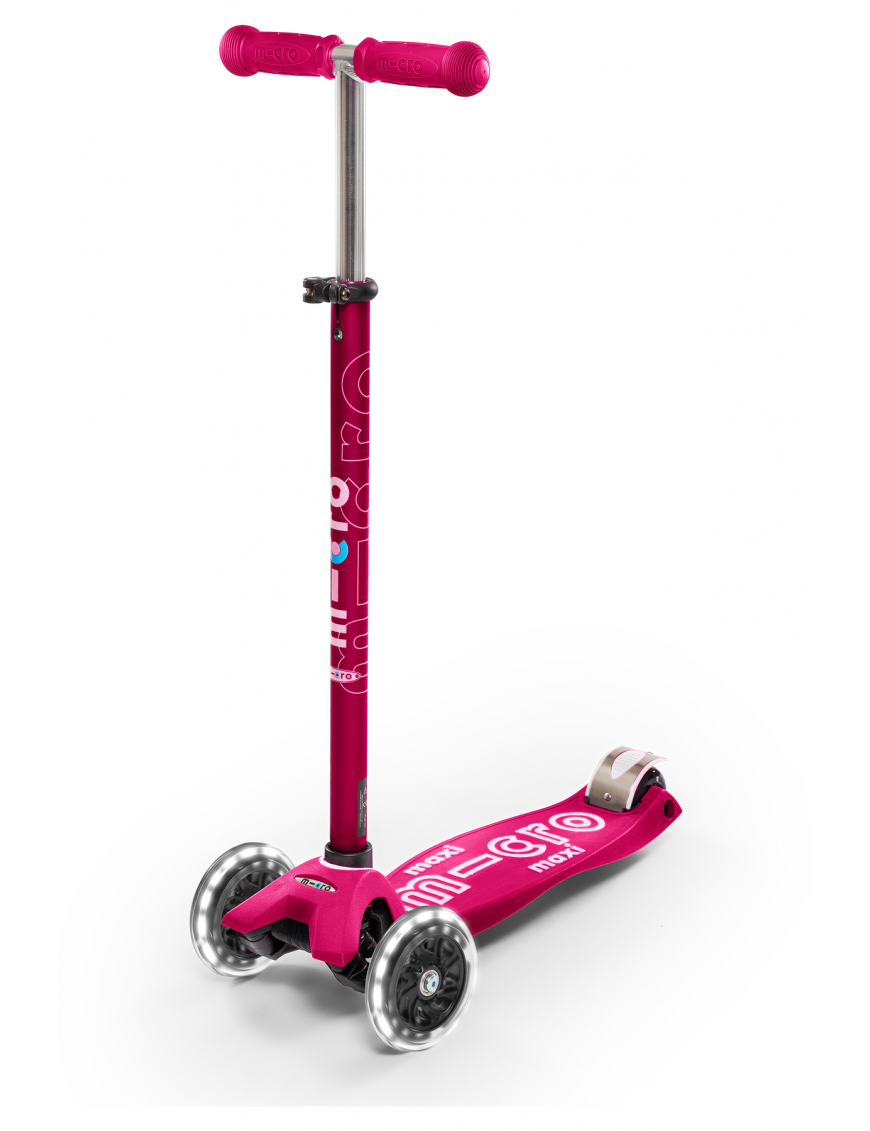 Hulajnoga Maxi Micro Deluxe Pink LED