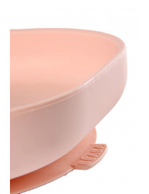 Beaba Silikonowy talerzyk z przyssawką pink