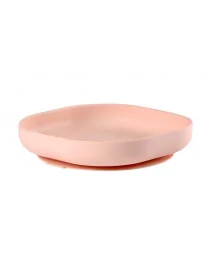Beaba Silikonowy talerzyk z przyssawką pink