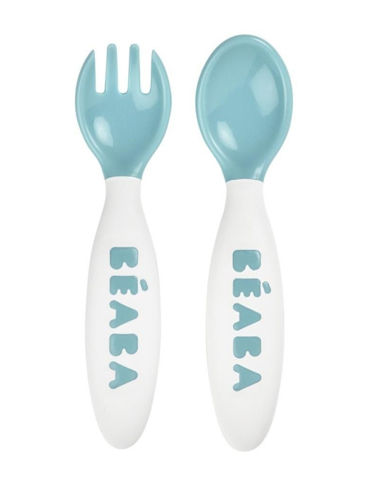Beaba Sztućce plastikowe w etui blue