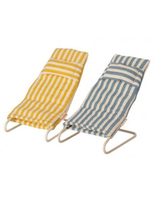 Leżaki plażowe dla Myszek Maileg - Beach chair set