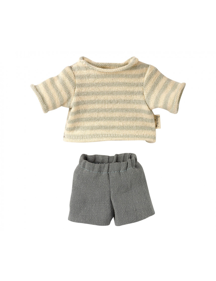 Ubranko misia Maileg - Blouse and shorts for Teddy Junior