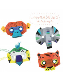 Zestaw Kreatywny Maski Dżungla Pirouette Cacahouète