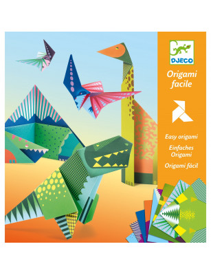 Origami DINOZAURY zestaw 24 szt Djeco
