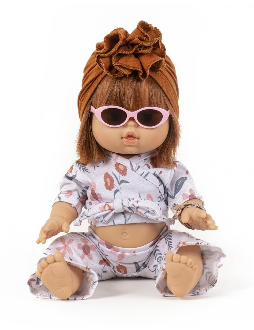 Różowe okulary dla lalki Minikanee