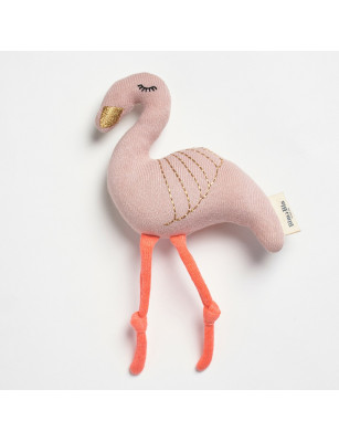 Miękka grzechotka - pink flamingo Bim Bla
