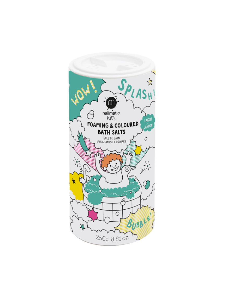 Nailmatic lagoon salts – zielona pieniąca się sól do kąpieli dla dzieci Nailmatic lagoon salts – zielona pieniąca się sól do kąpieli dla dzieci