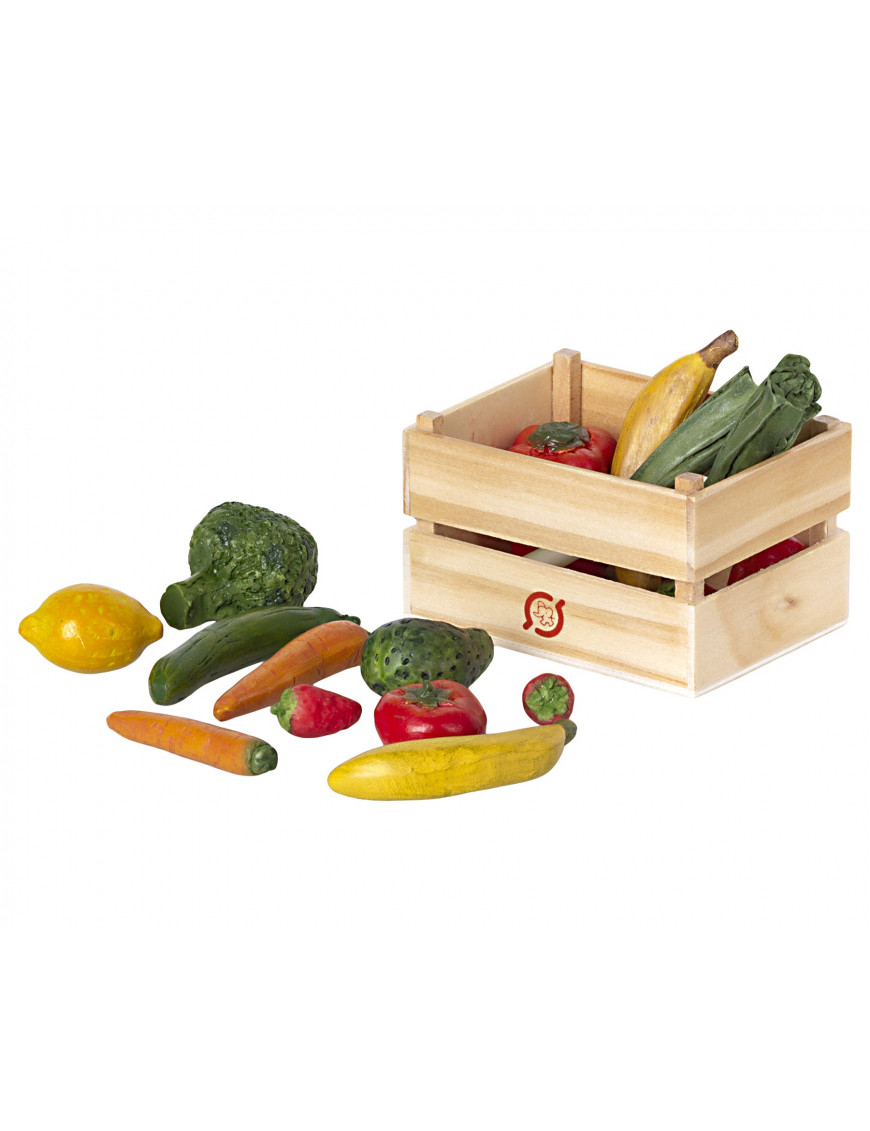 Warzywa w skrzyneczce Maileg Akcesoria - Veggies and fruits