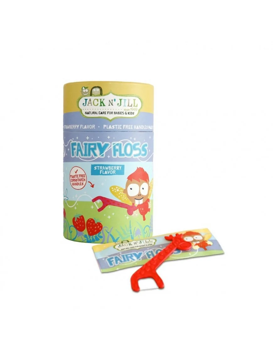 Jack N' Jill, Nić dentystyczna dla dzieci Fairy Floss, 30 szt.