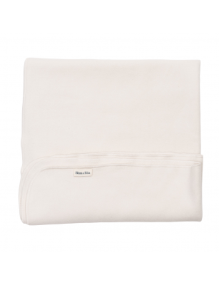 Kocyk Fleece z bawełny organicznej - ecru Bim Bla