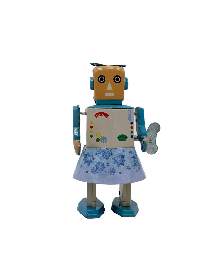 Mr and Mrs Tin Robot Snowbot