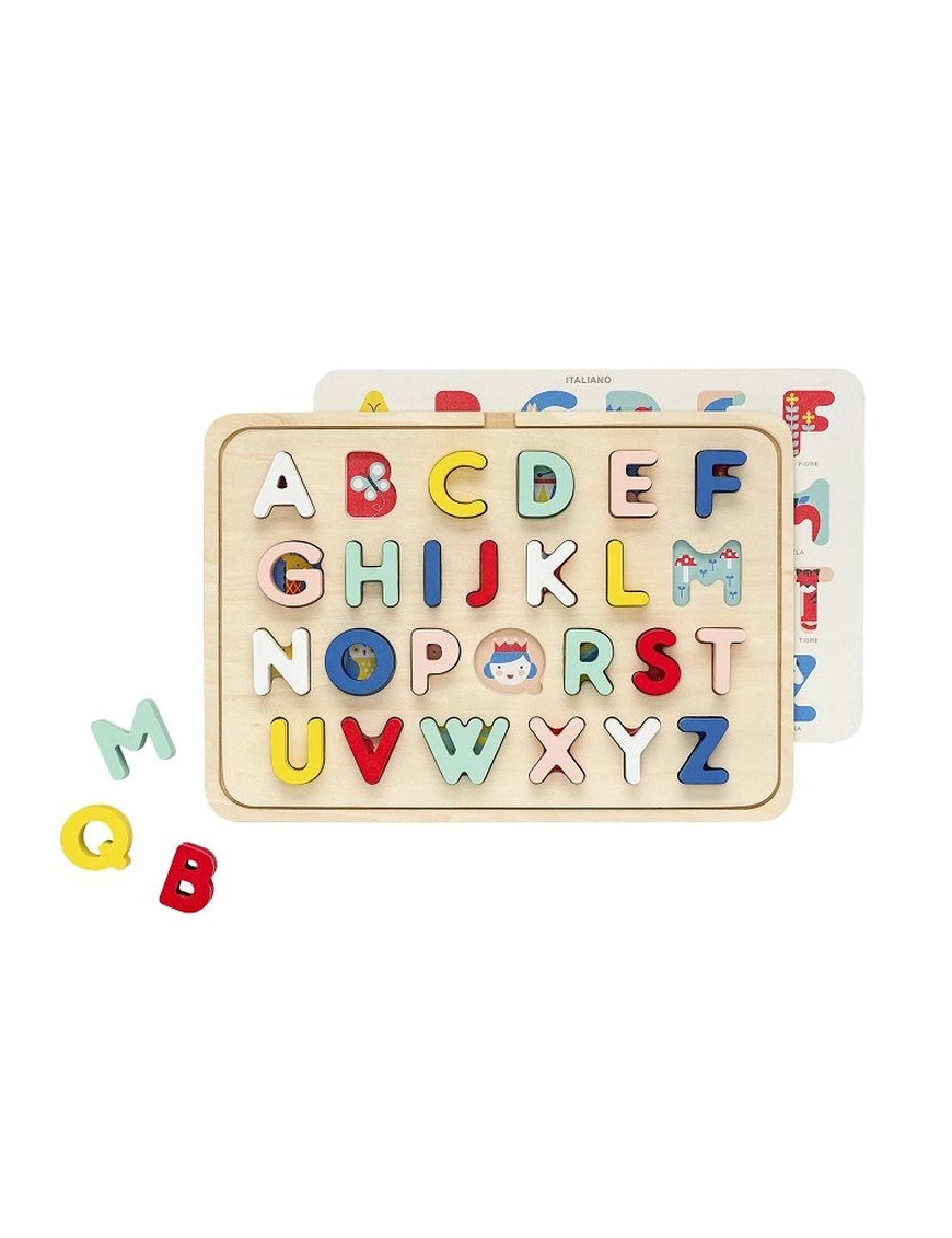 Petit Collage Puzzle drewniane alfabet
