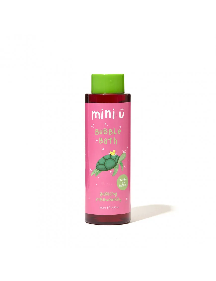 Naturalny bąbelkowy płyn do kąpieli truskawa 0+ Mini-U