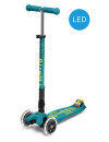 Hulajnoga Maxi Micro deluxe składana LED Petrol Green