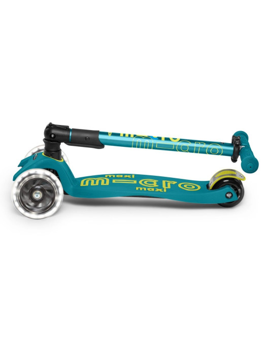Hulajnoga Maxi Micro deluxe składana LED Petrol Green