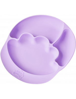 Nana's Manners purple talerz silikonowy z przyssawką