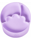 Nana's Manners purple talerz silikonowy z przyssawką
