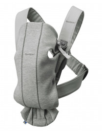 BABYBJORN MINI 3D Jersey – nosidełko, Jasny szary