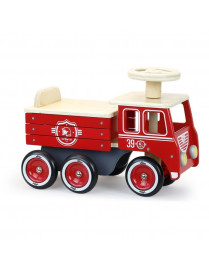 Vilac jeździk drewniany wóz strażacki
