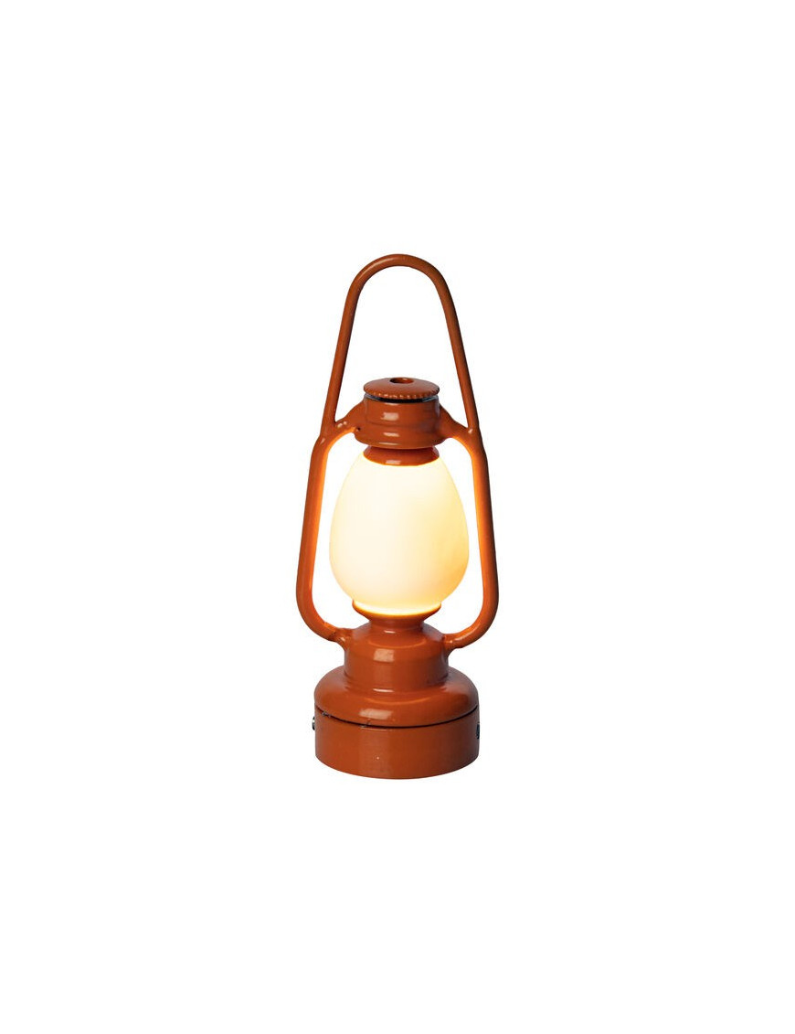 Akcesoria - Vintage lantern - Orange, Maileg