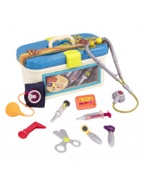 Dr. Doctor – walizeczka z zestawem akcesoriów lekarskich, B. Toys