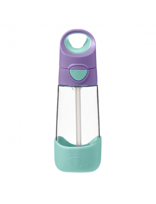 Butelka tritanowa ze słomką 450 ml, Lilac Pop, b.box