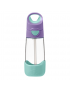 Butelka tritanowa ze słomką 450 ml, Lilac Pop, b.box