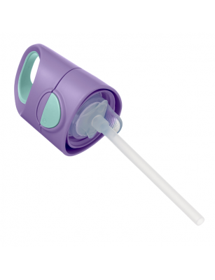 Butelka tritanowa ze słomką 450 ml, Lilac Pop, b.box