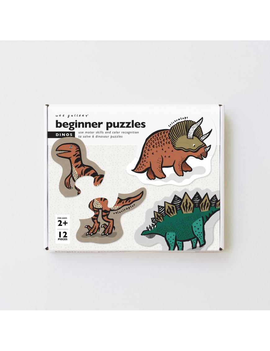 Puzzle dwuelementowe - Dino, Wee Gallery