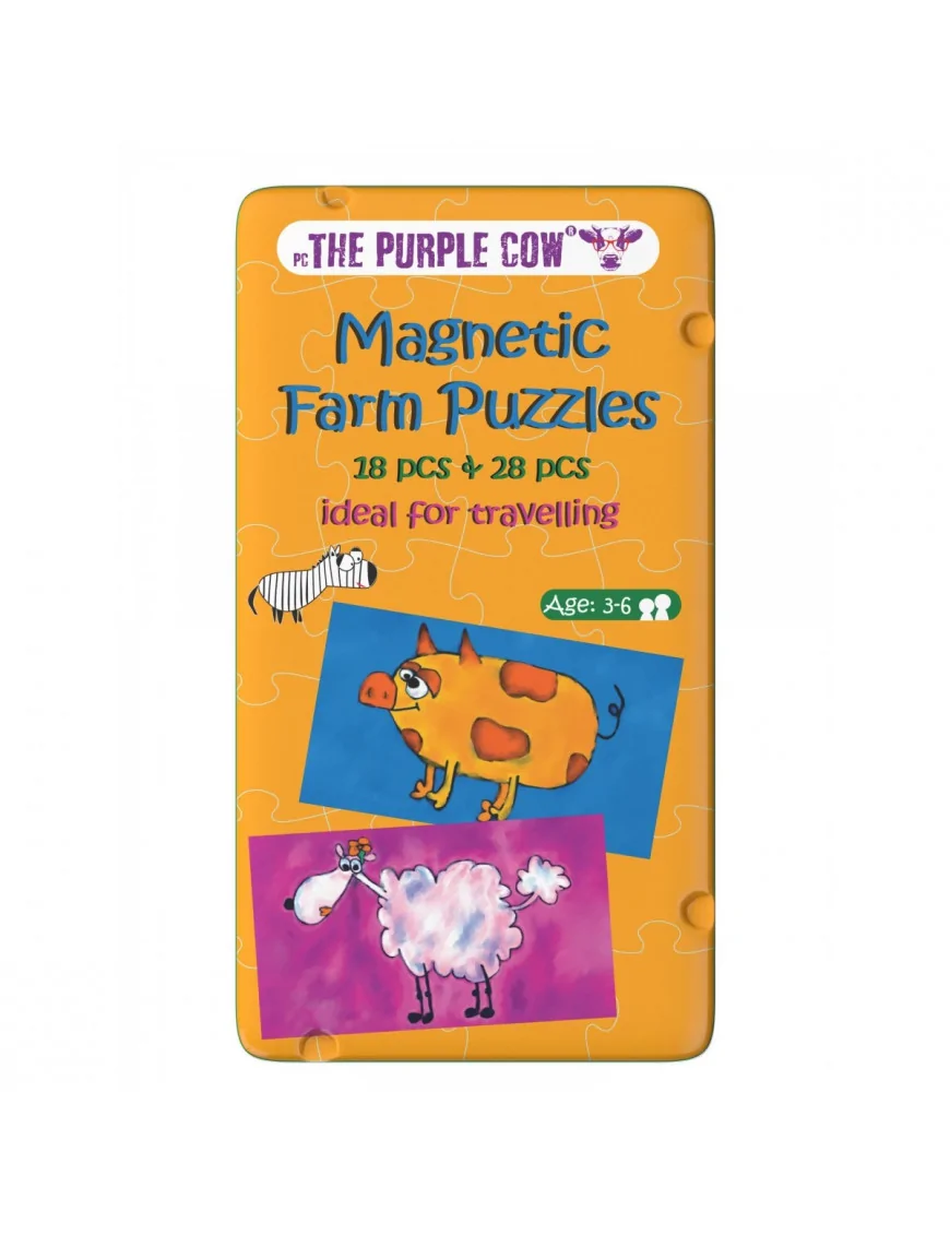 Gra magnetyczna The Purple Cow - Puzzle Farma