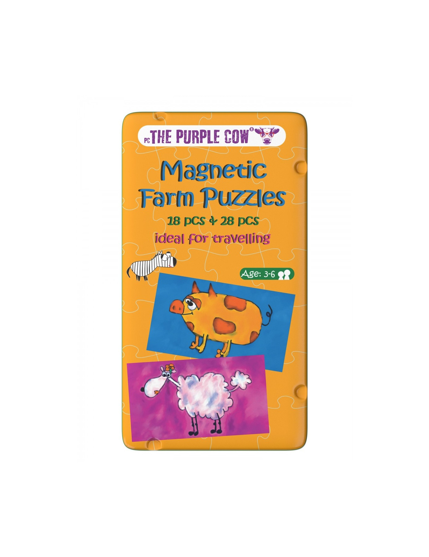 Gra magnetyczna The Purple Cow - Puzzle Farma