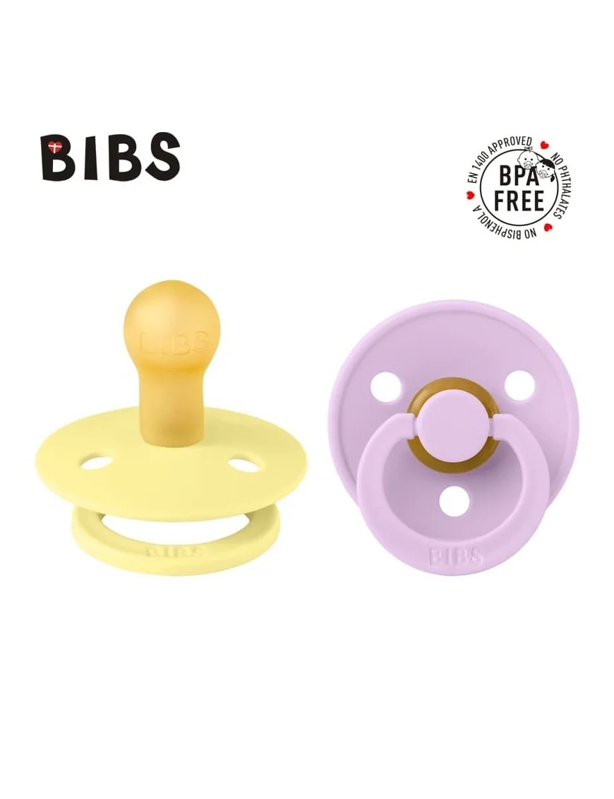 BIBS COLOUR 2-PACK Sunshine&Violet S