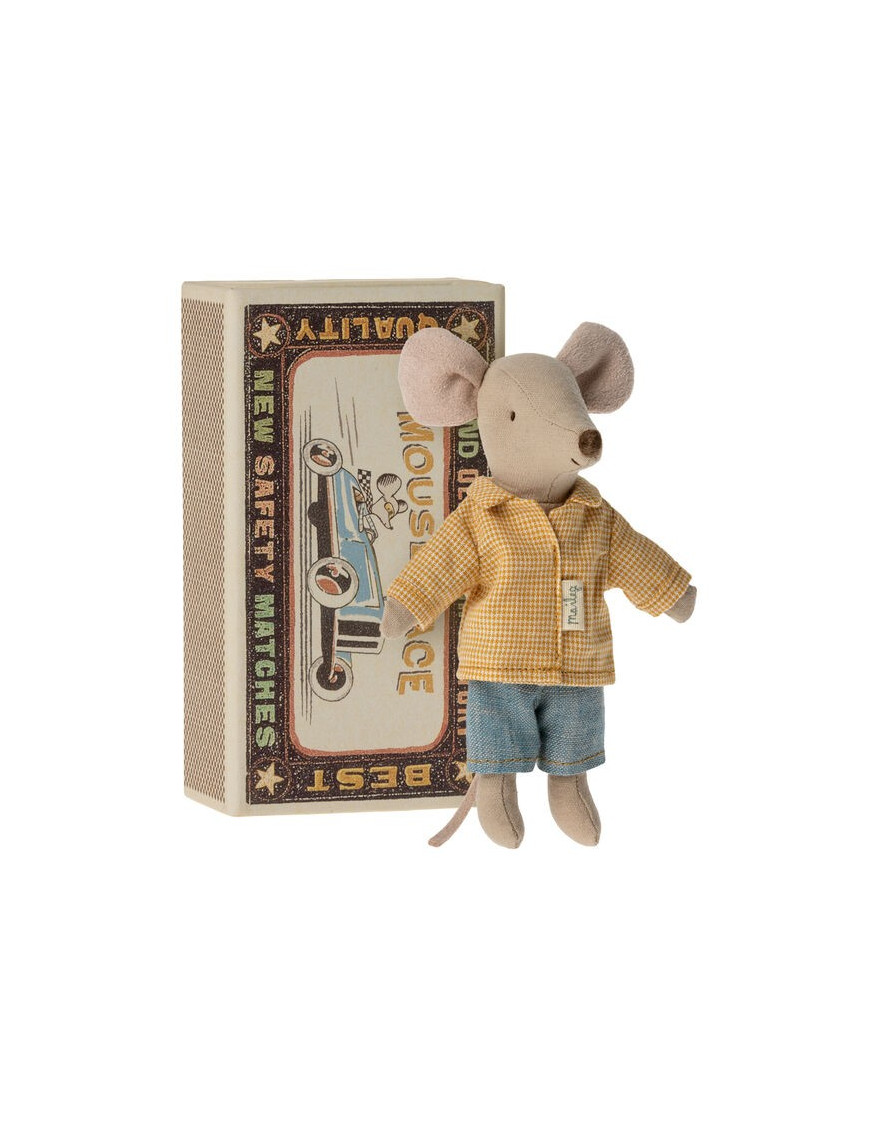 Myszka Maileg - Big brother mouse in matchbox