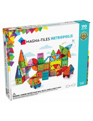 Klocki magnetyczne 110 el. Metropolis, Magna-Tiles