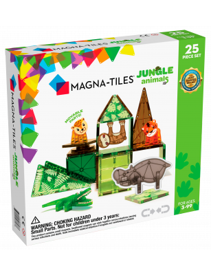 Klocki magnetyczne 25 el. Jungle Animals, Magna Tiles