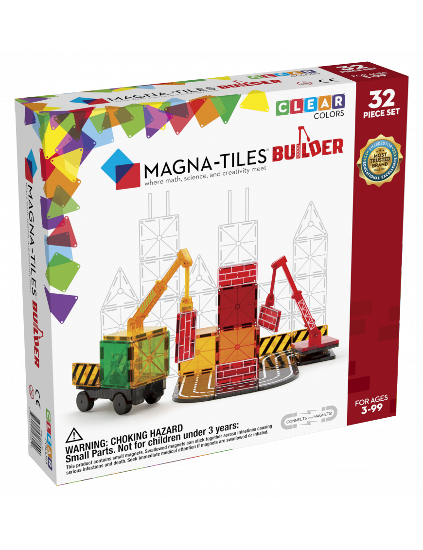Klocki magnetyczne 32 el. Builder, Magna Tiles