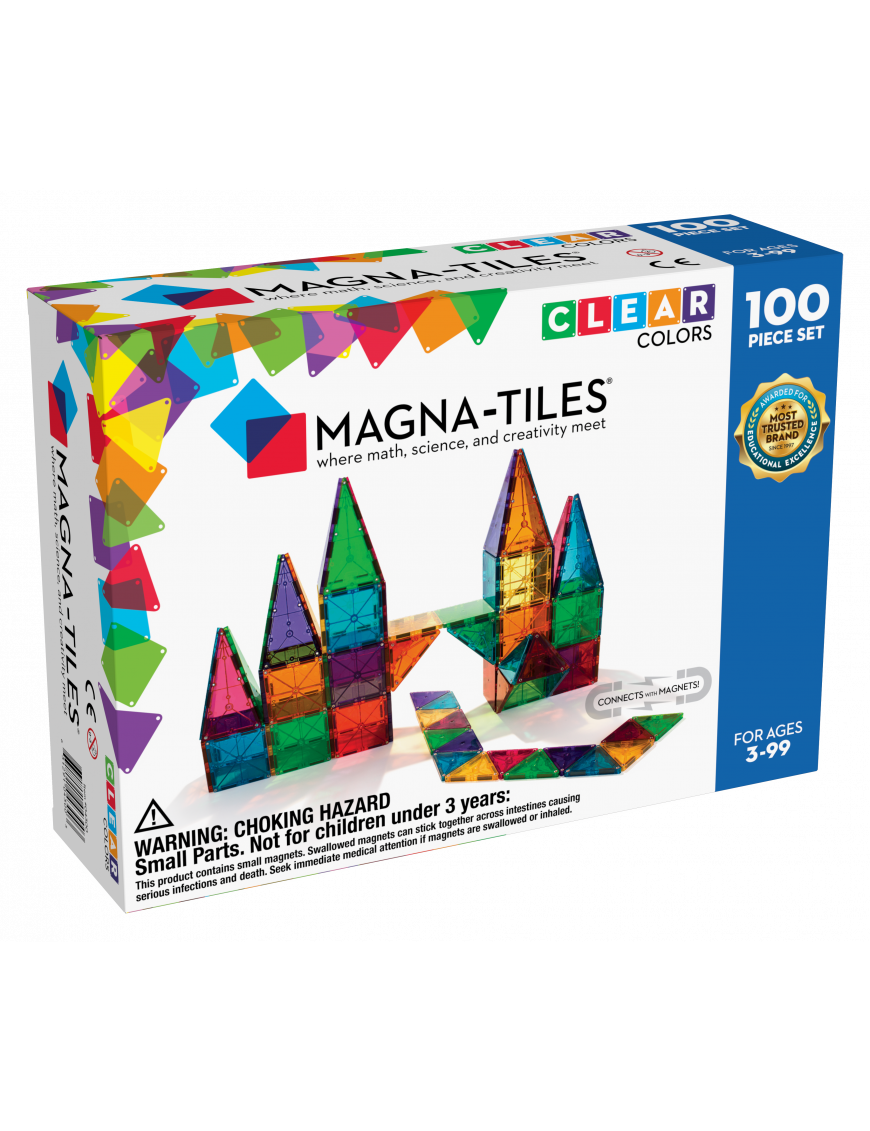 Klocki magnetyczne 100 el. Classic,  Magna-Tiles